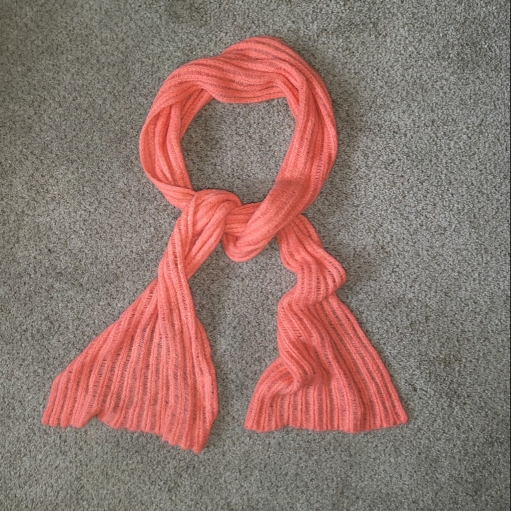 Free People Coral Scarf